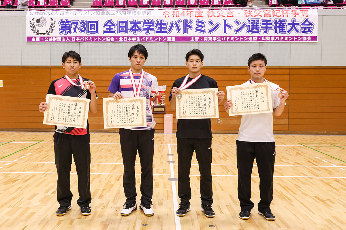 第73回全日本学生(甲府大会) 個人戦 入賞選手