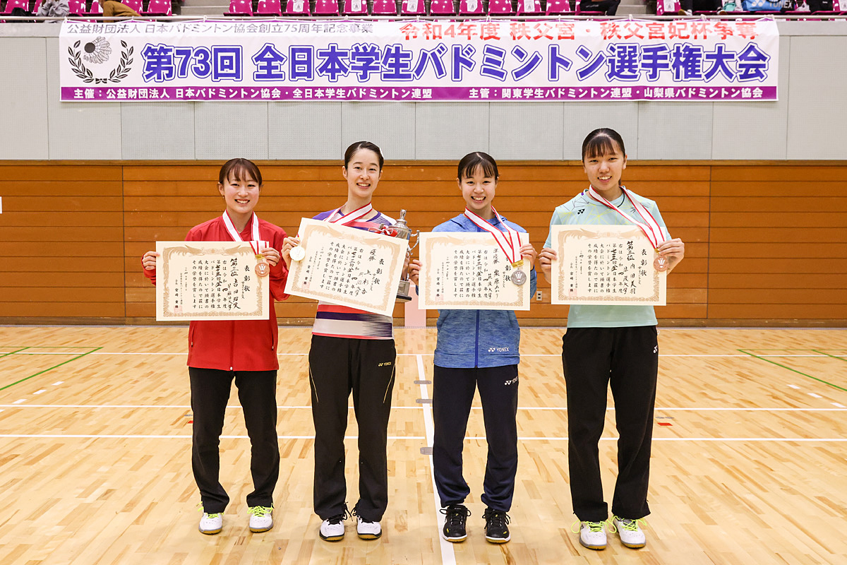第73回全日本学生(甲府大会) 個人戦 入賞選手