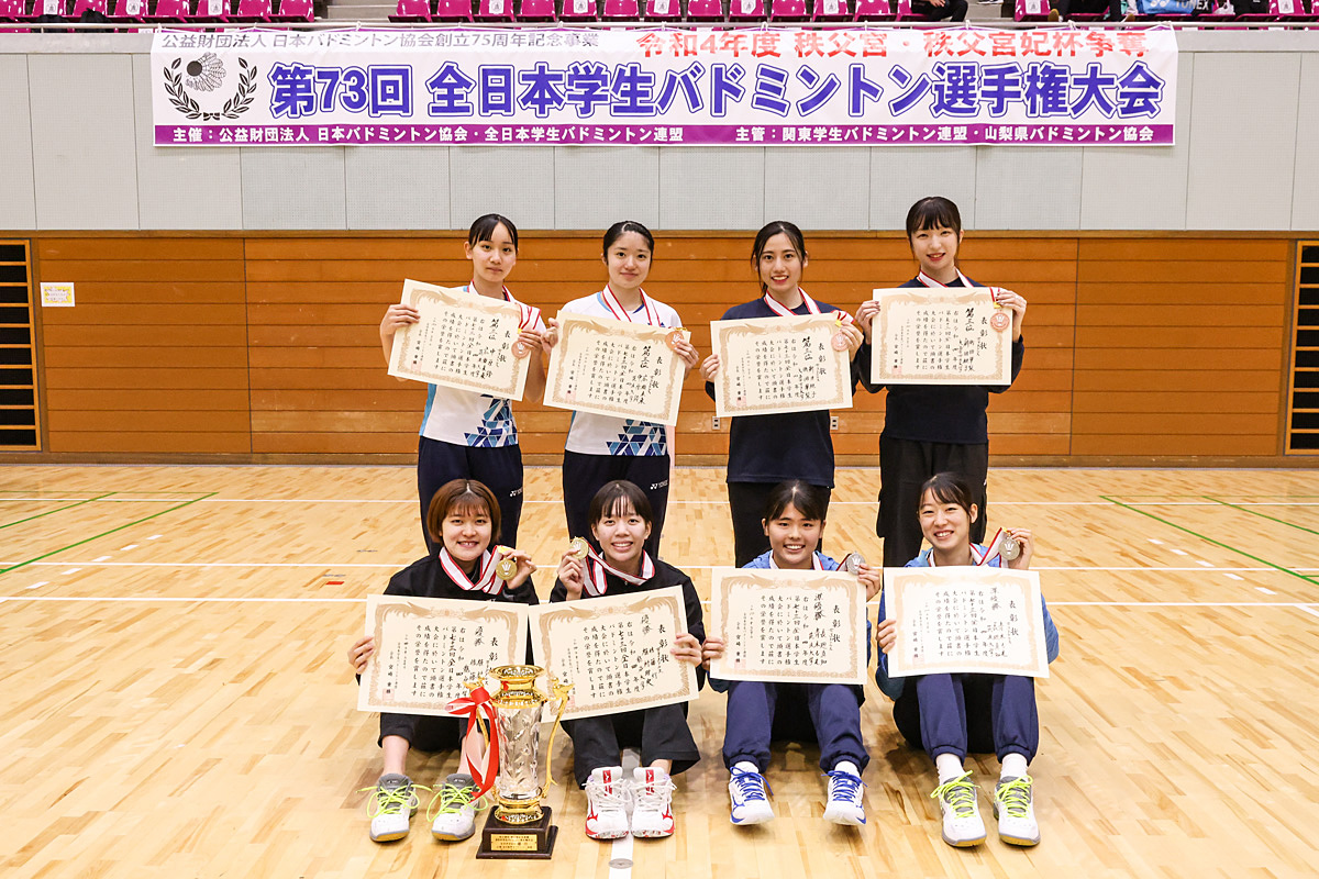 第73回全日本学生(甲府大会) 個人戦 入賞選手