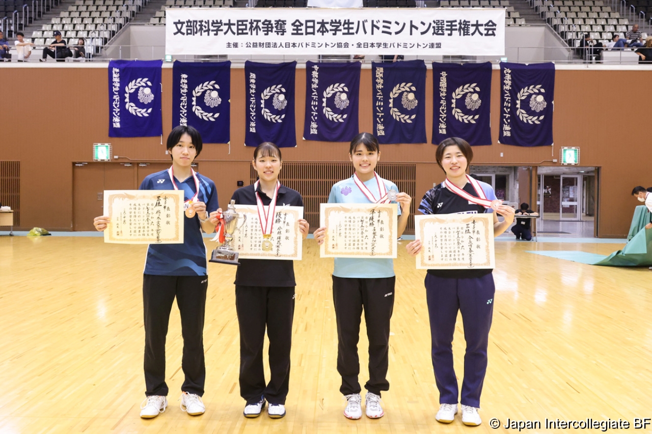 第75回全日本学生バドミントン選手権大会 (京都) 入賞選手