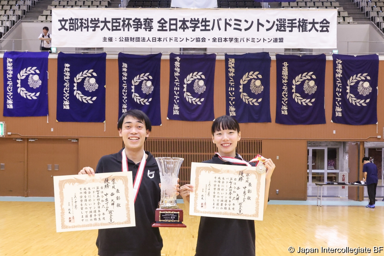 第75回全日本学生バドミントン選手権大会 (京都) 入賞選手