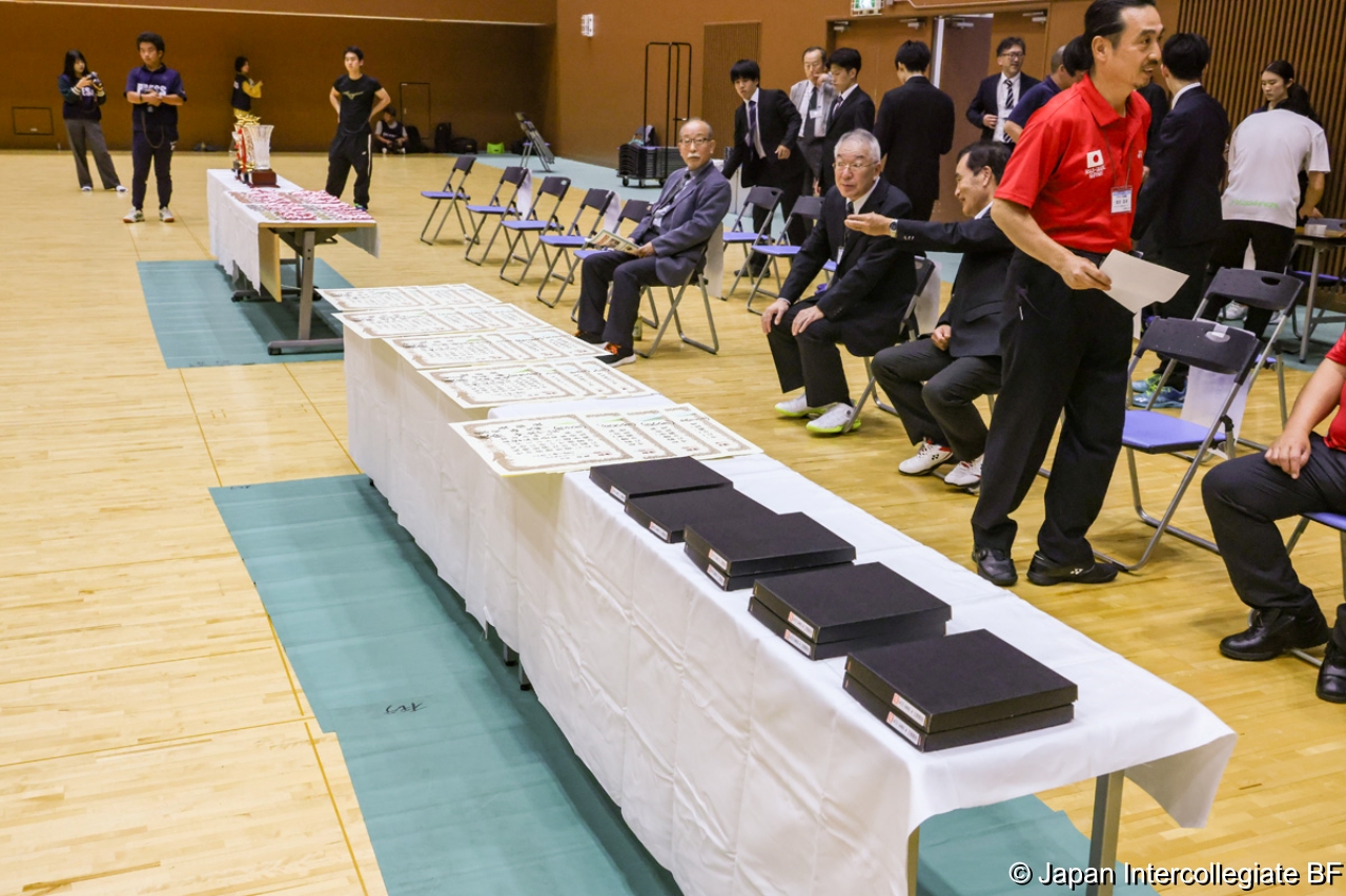 第75回全日本学生バドミントン選手権大会 (京都) 閉会式