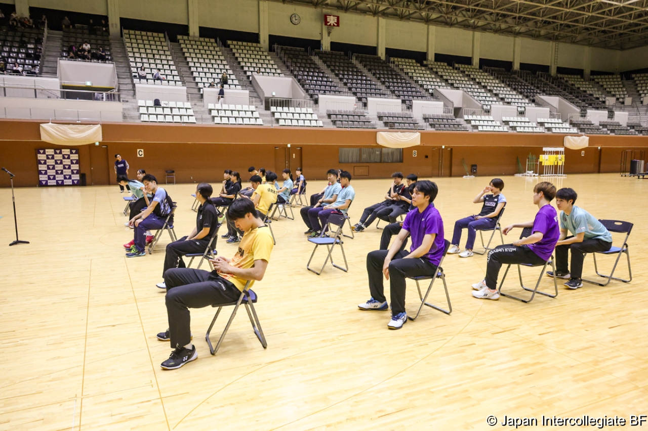 第75回全日本学生バドミントン選手権大会 (京都) 閉会式