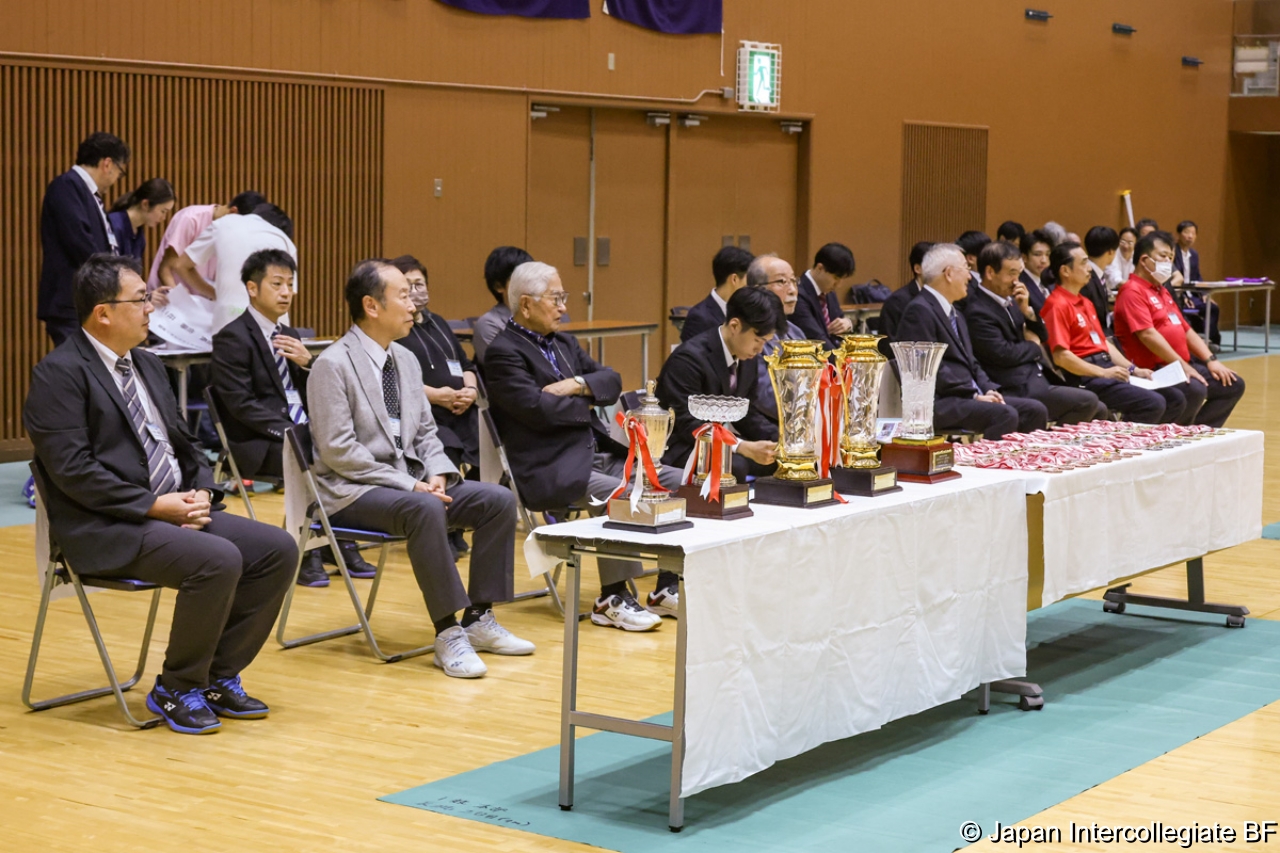 第75回全日本学生バドミントン選手権大会 (京都) 閉会式