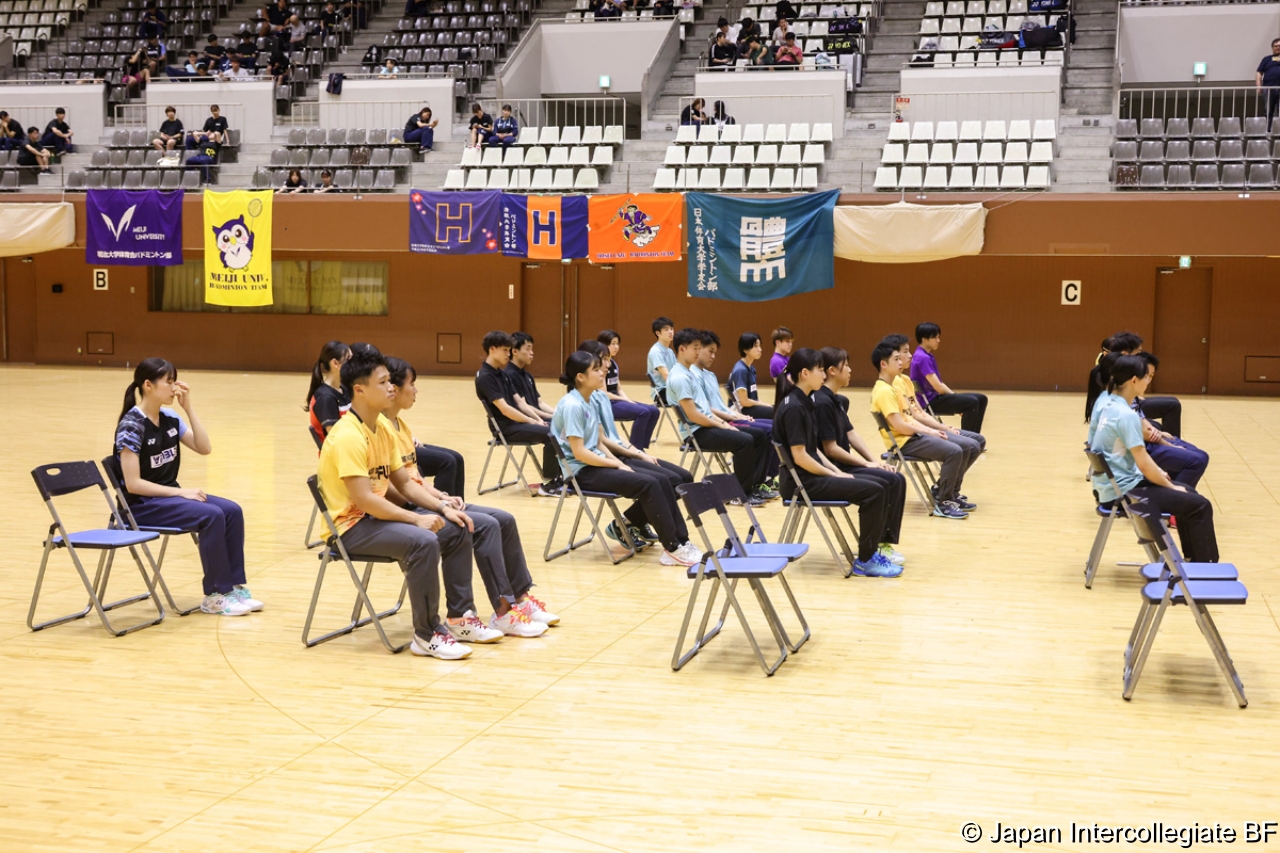 第75回全日本学生バドミントン選手権大会 (京都) 閉会式