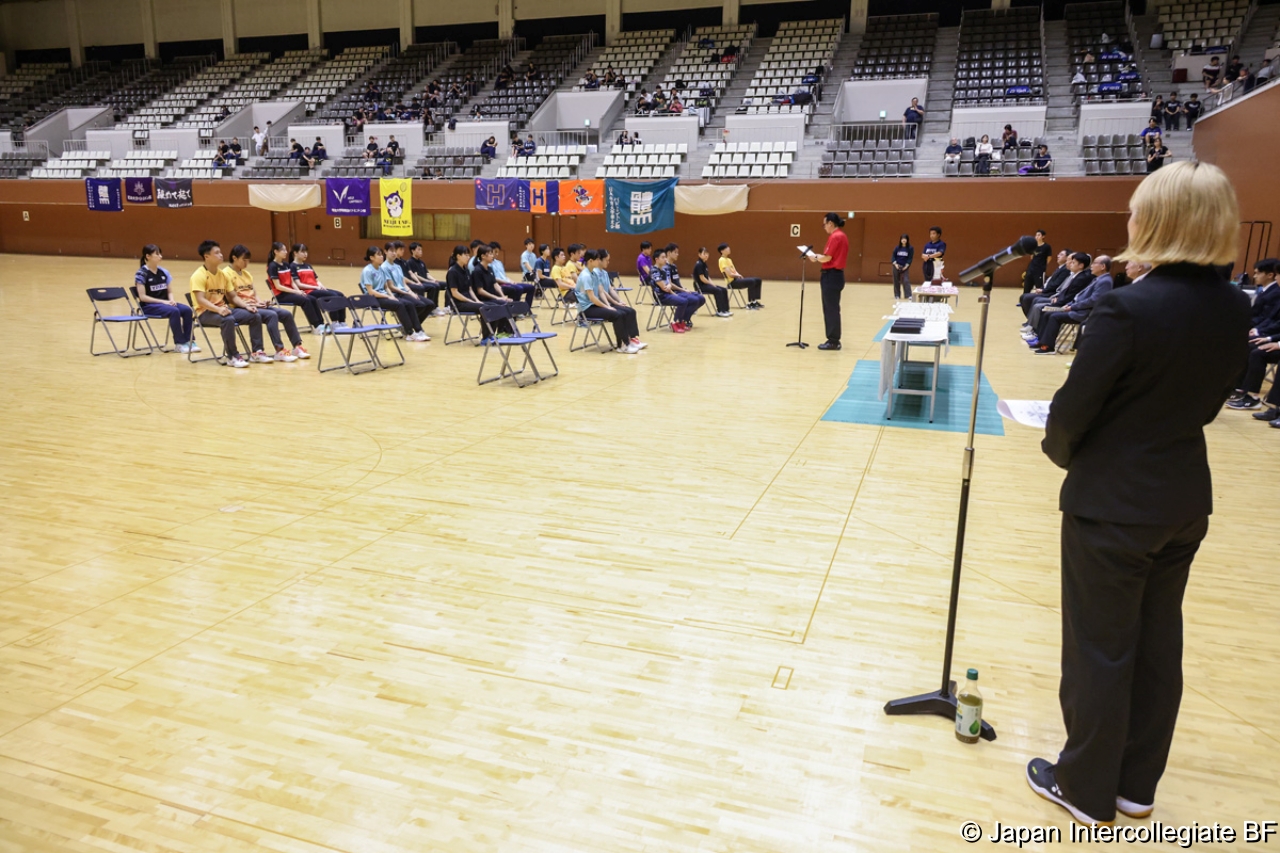 第75回全日本学生バドミントン選手権大会 (京都) 閉会式