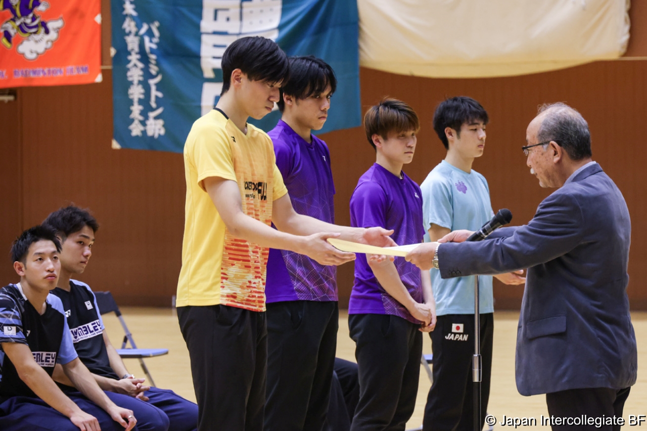 第75回全日本学生バドミントン選手権大会 (京都) 閉会式