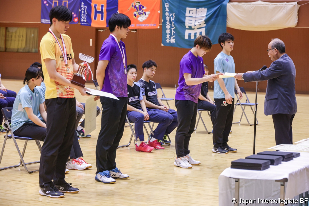 第75回全日本学生バドミントン選手権大会 (京都) 閉会式