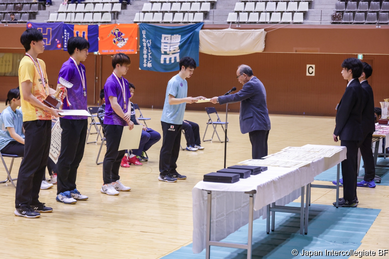 第75回全日本学生バドミントン選手権大会 (京都) 閉会式