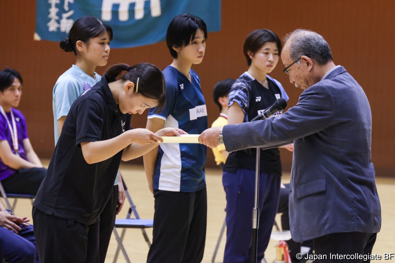 第75回全日本学生バドミントン選手権大会 (京都) 閉会式
