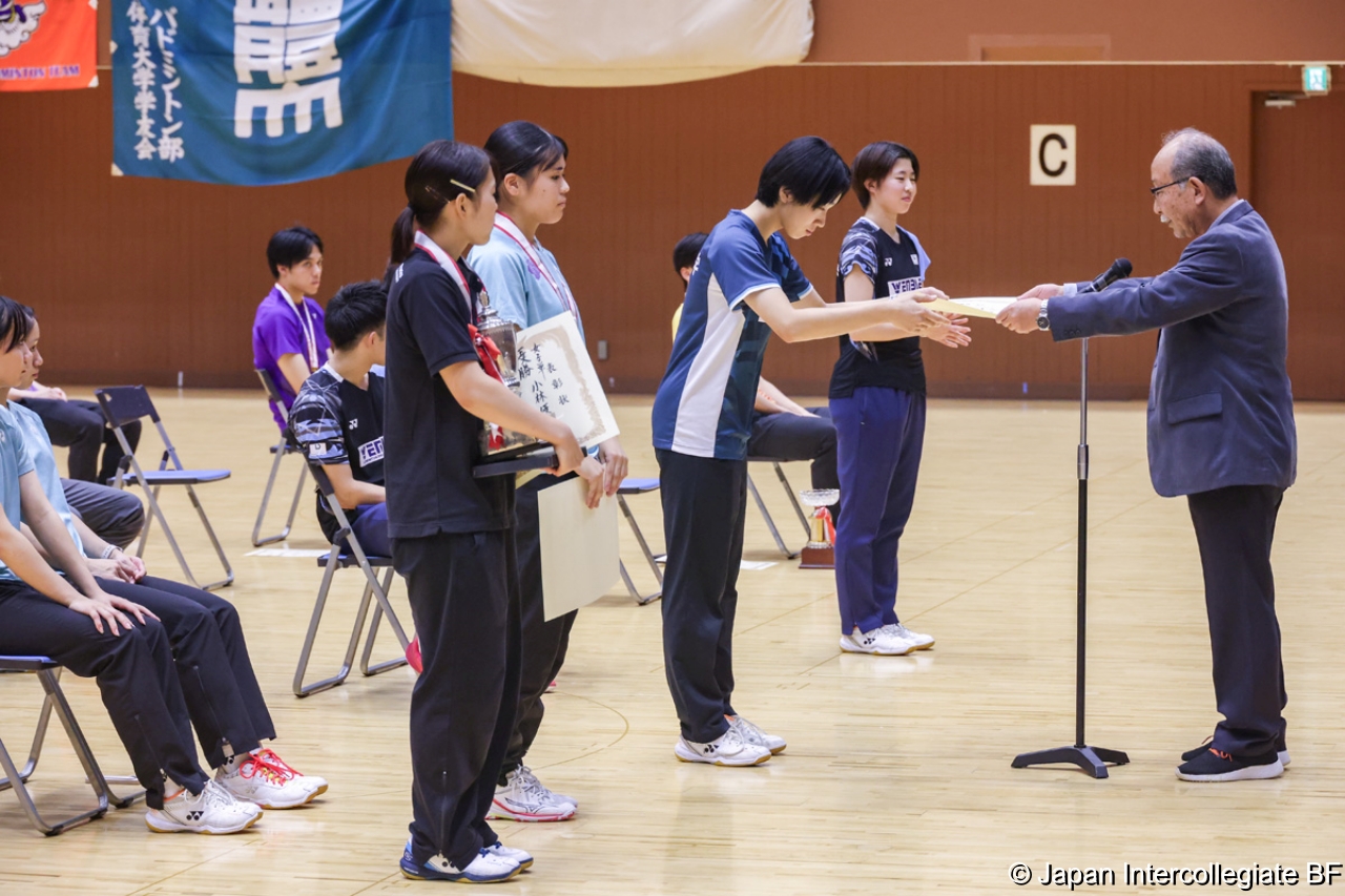 第75回全日本学生バドミントン選手権大会 (京都) 閉会式