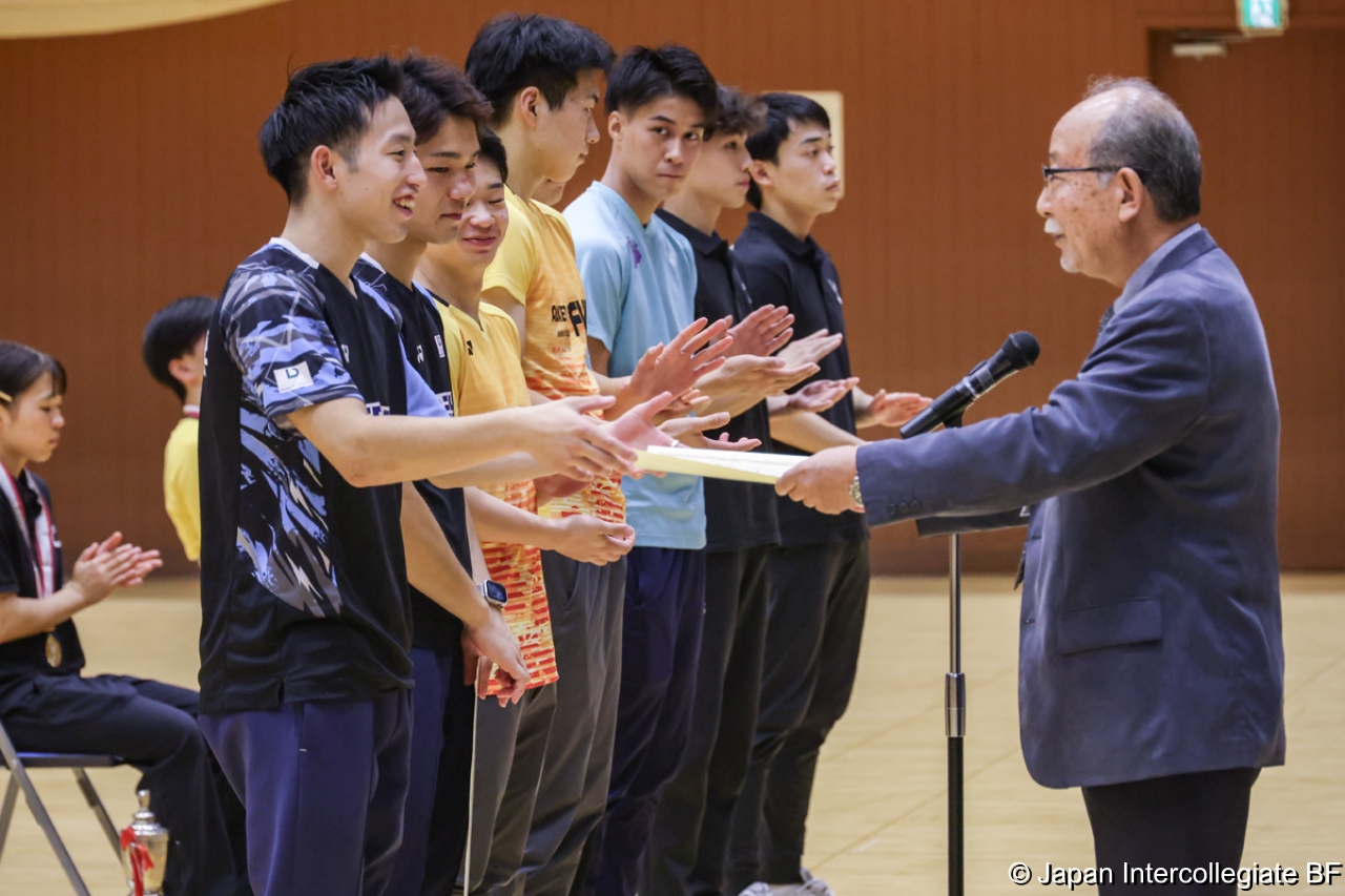 第75回全日本学生バドミントン選手権大会 (京都) 閉会式