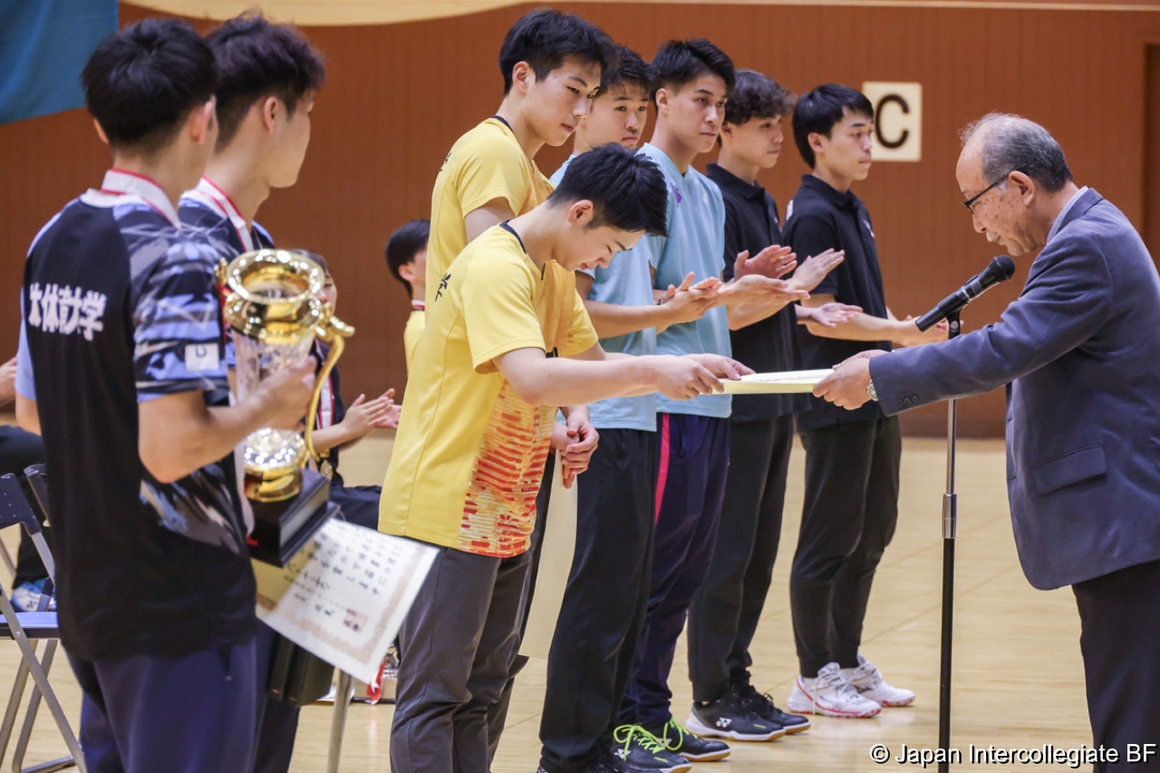 第75回全日本学生バドミントン選手権大会 (京都) 閉会式