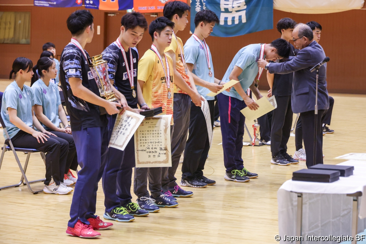 第75回全日本学生バドミントン選手権大会 (京都) 閉会式