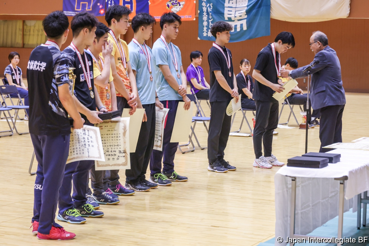 第75回全日本学生バドミントン選手権大会 (京都) 閉会式