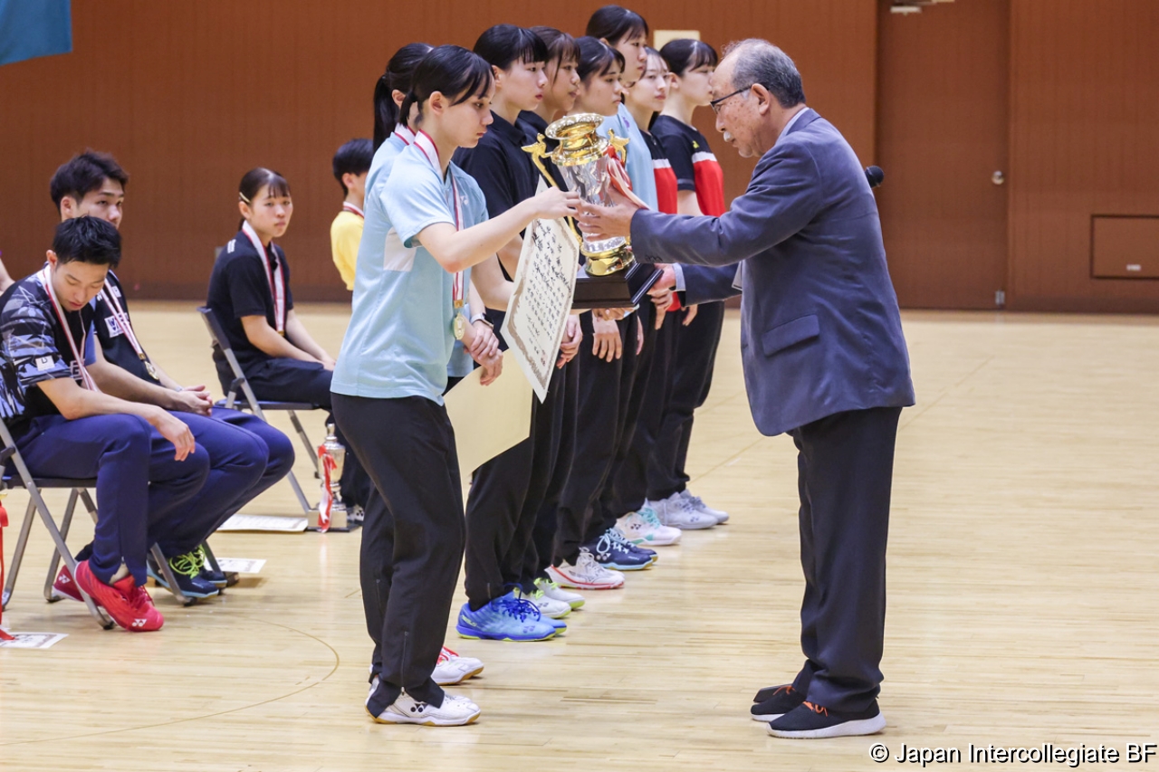 第75回全日本学生バドミントン選手権大会 (京都) 閉会式