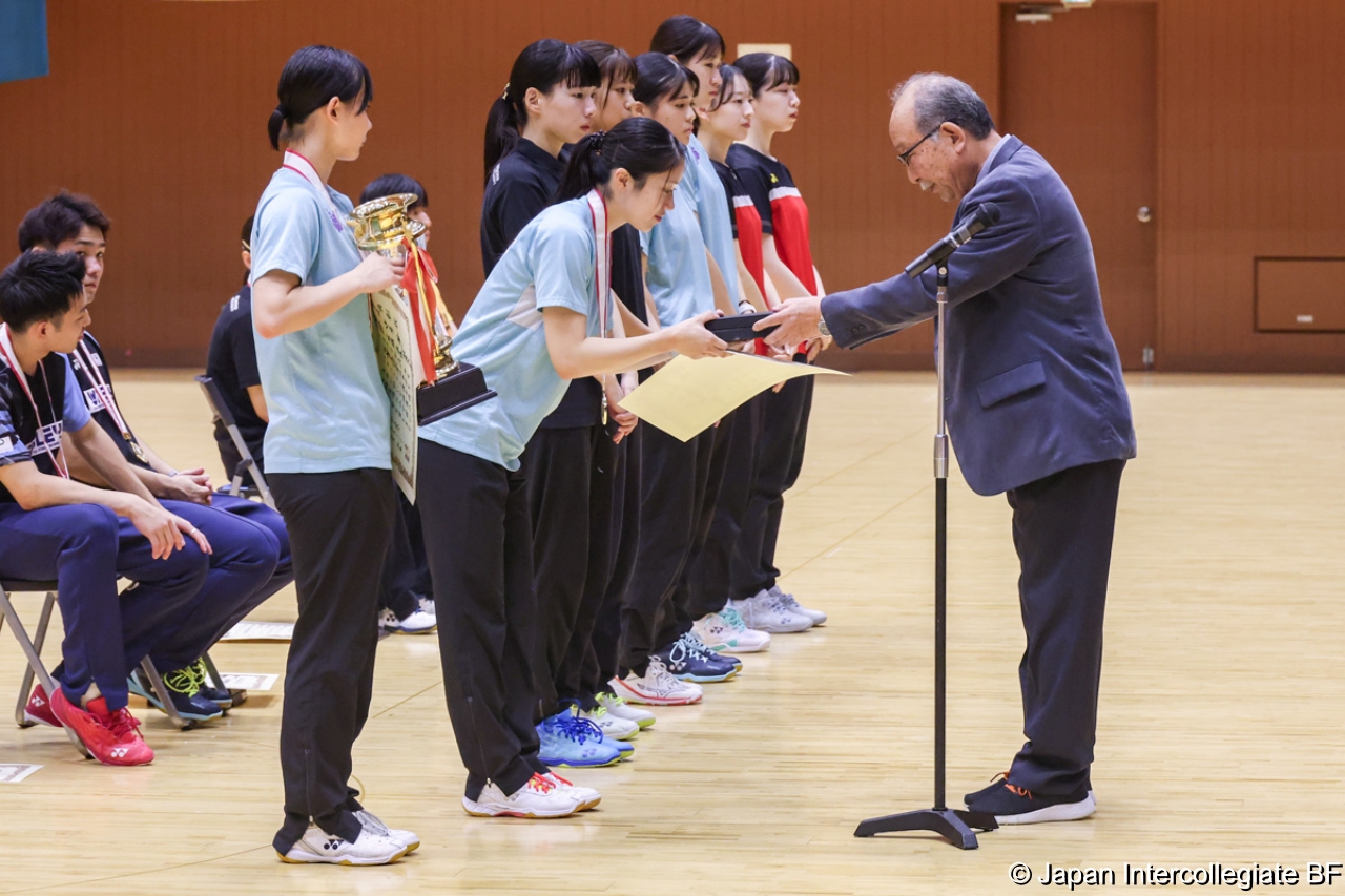 第75回全日本学生バドミントン選手権大会 (京都) 閉会式