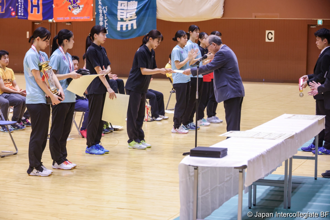 第75回全日本学生バドミントン選手権大会 (京都) 閉会式