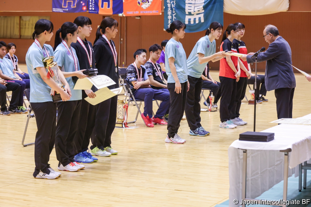 第75回全日本学生バドミントン選手権大会 (京都) 閉会式