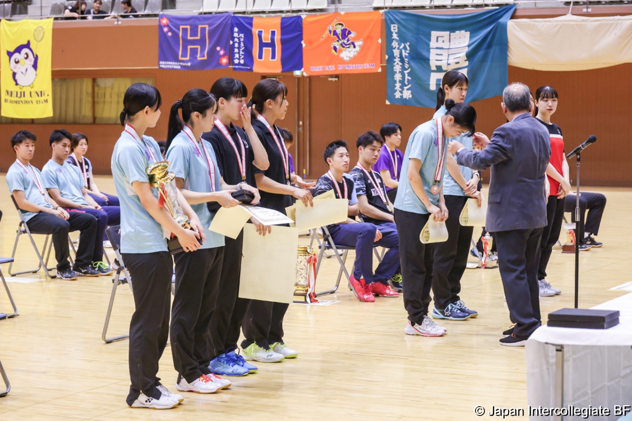 第75回全日本学生バドミントン選手権大会 (京都) 閉会式
