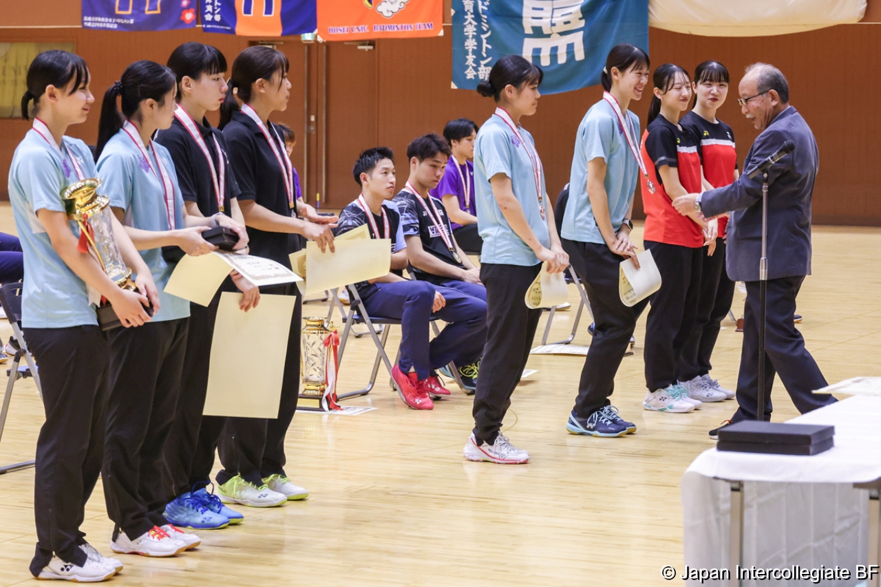 第75回全日本学生バドミントン選手権大会 (京都) 閉会式