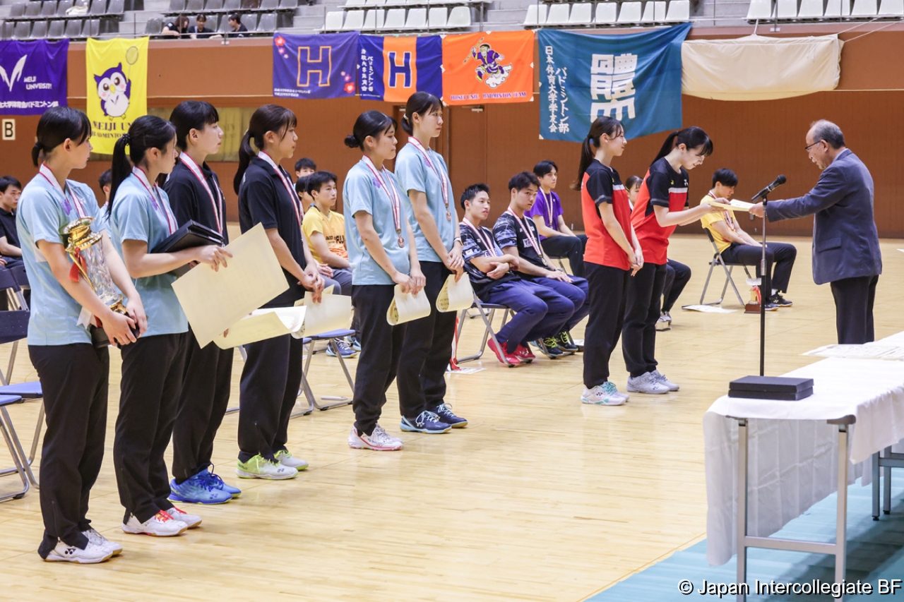第75回全日本学生バドミントン選手権大会 (京都) 閉会式