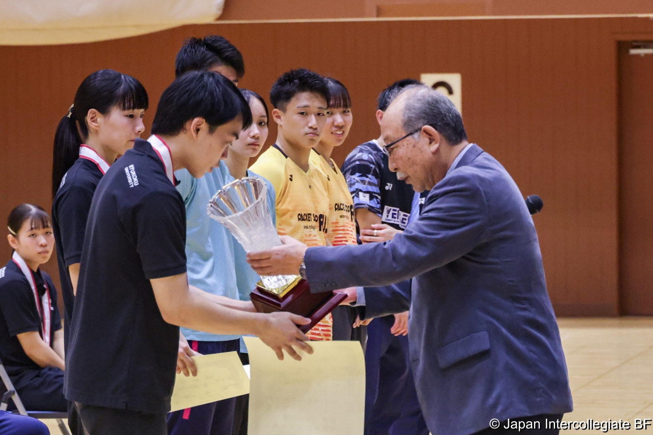 第75回全日本学生バドミントン選手権大会 (京都) 閉会式