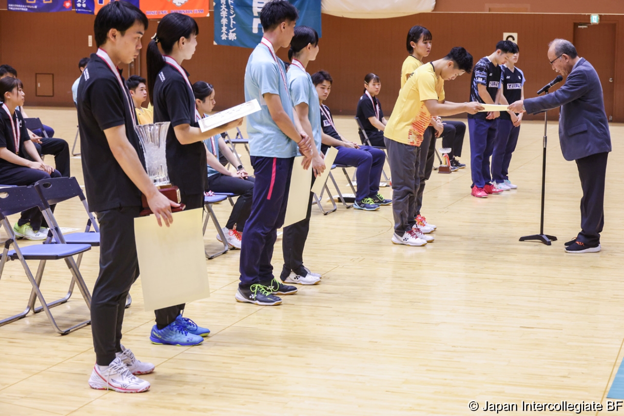第75回全日本学生バドミントン選手権大会 (京都) 閉会式