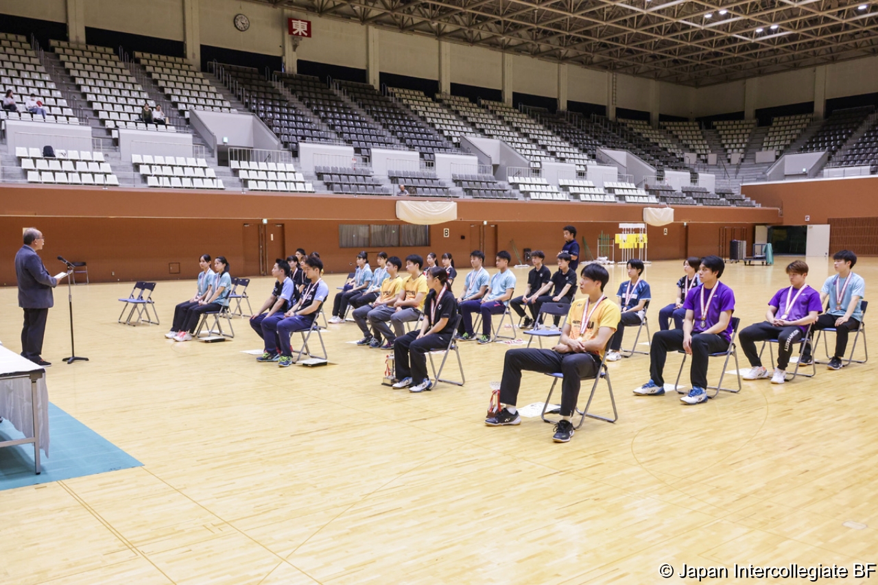 第75回全日本学生バドミントン選手権大会 (京都) 閉会式