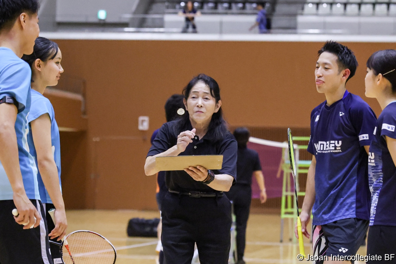 第75回全日本学生バドミントン選手権大会 (京都) 10月16日 プレー写真