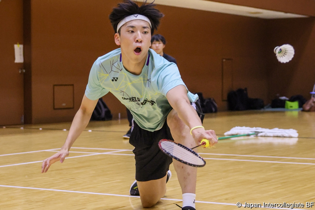 第75回全日本学生バドミントン選手権大会 (京都) 10月16日 プレー写真