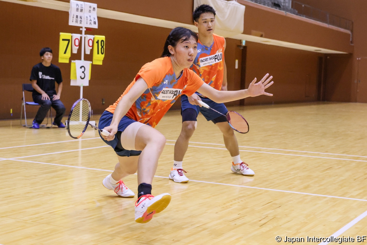 第75回全日本学生バドミントン選手権大会 (京都) 10月16日 プレー写真