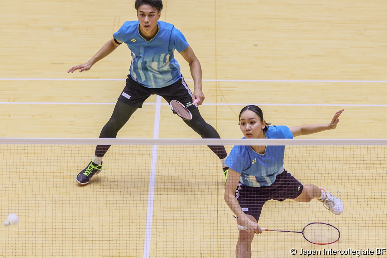 第75回全日本学生バドミントン選手権大会 (京都) 10月16日 プレー写真
