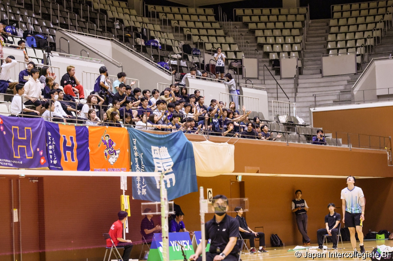 第75回全日本学生バドミントン選手権大会 (京都) 10月16日 プレー写真
