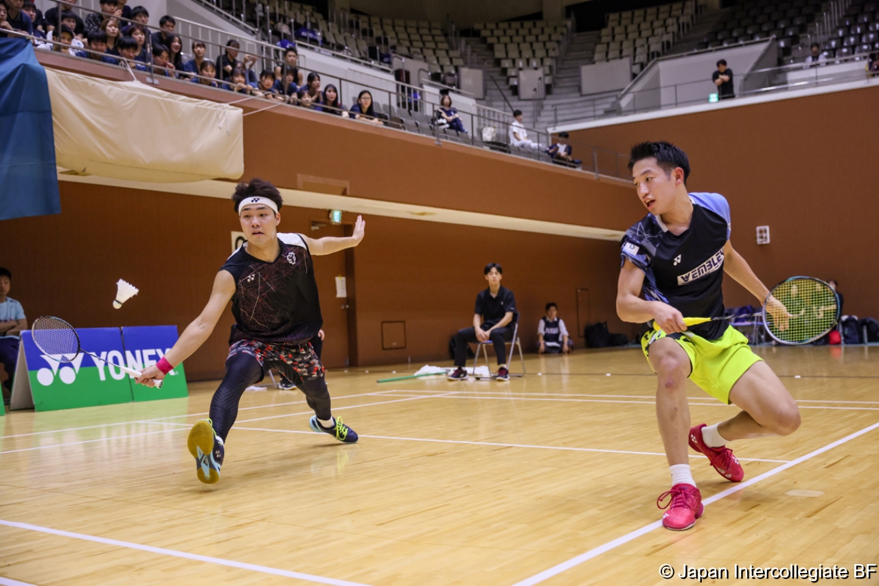 第75回全日本学生バドミントン選手権大会 (京都) 10月16日 プレー写真