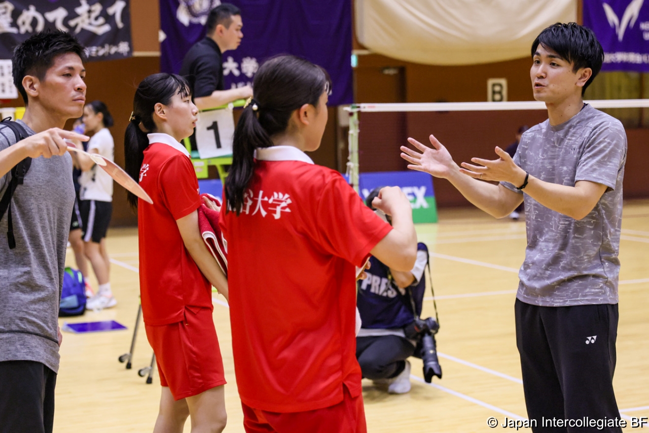 第75回全日本学生バドミントン選手権大会 (京都) 10月16日 プレー写真