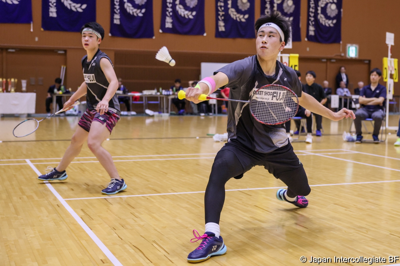 第75回全日本学生バドミントン選手権大会 (京都) 10月16日 プレー写真