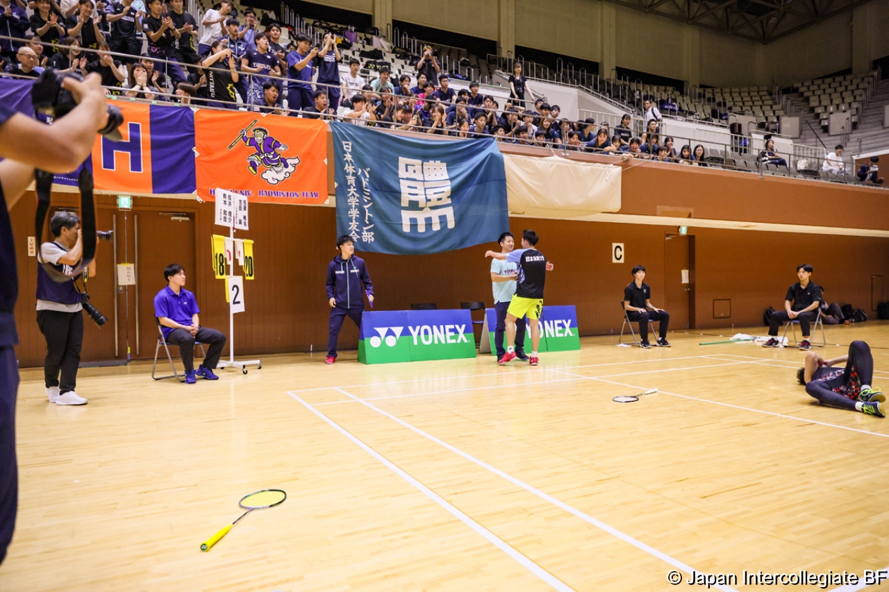 第75回全日本学生バドミントン選手権大会 (京都) 10月16日 プレー写真