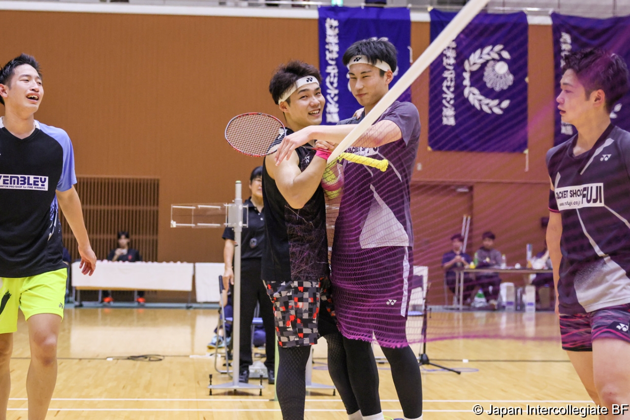 第75回全日本学生バドミントン選手権大会 (京都) 10月16日 プレー写真