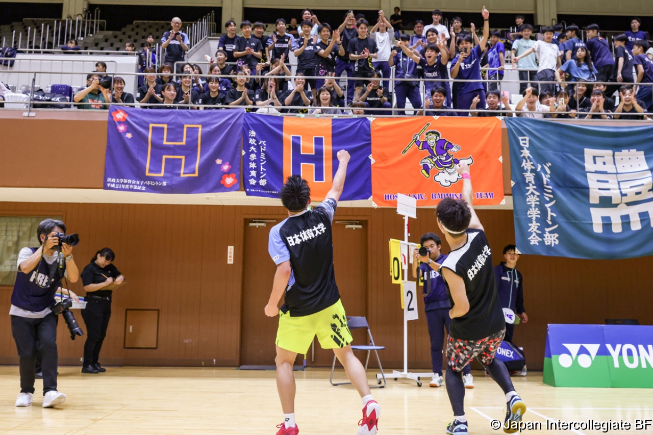 第75回全日本学生バドミントン選手権大会 (京都) 10月16日 プレー写真