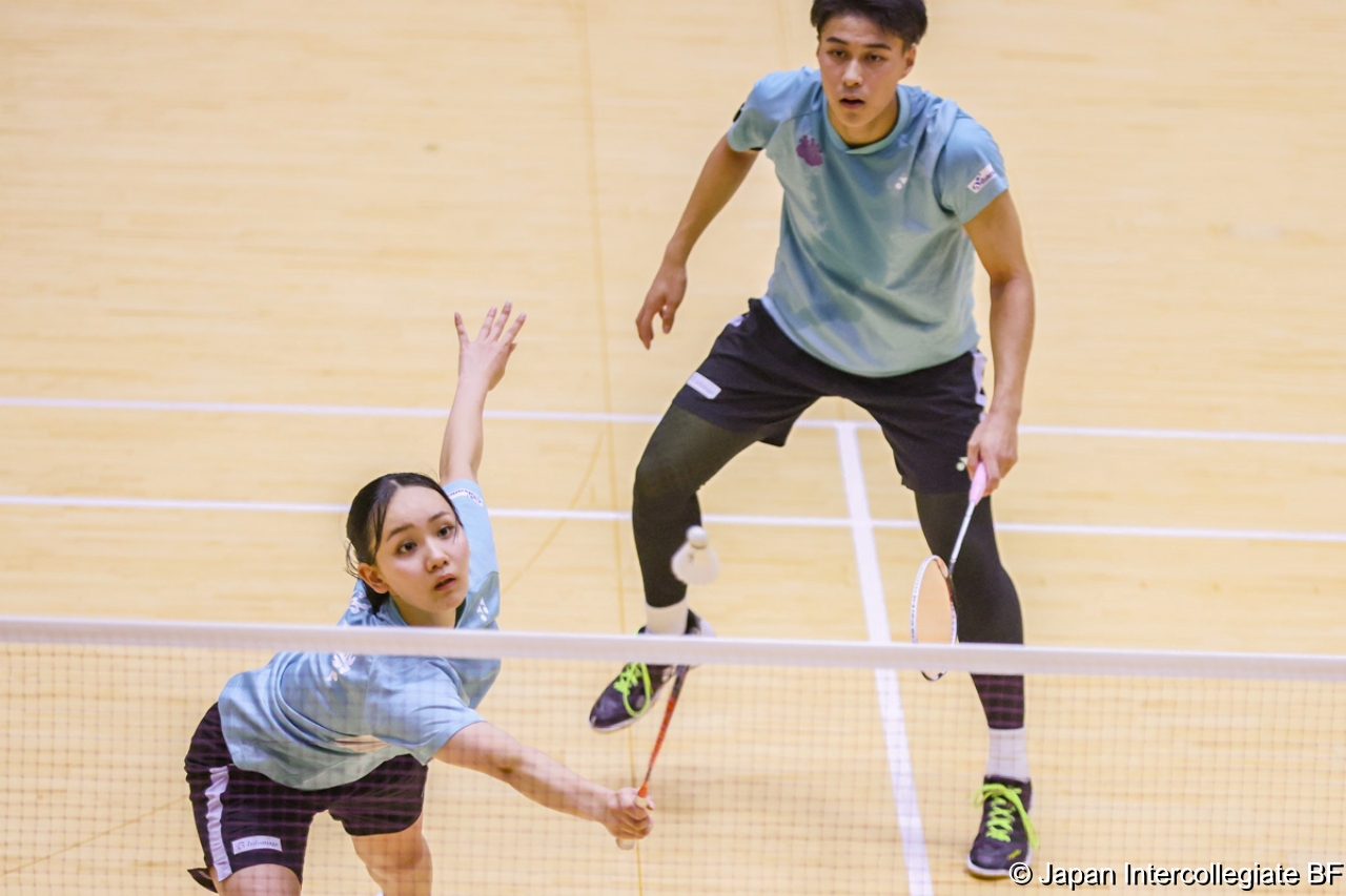 第75回全日本学生バドミントン選手権大会 (京都) 10月16日 プレー写真