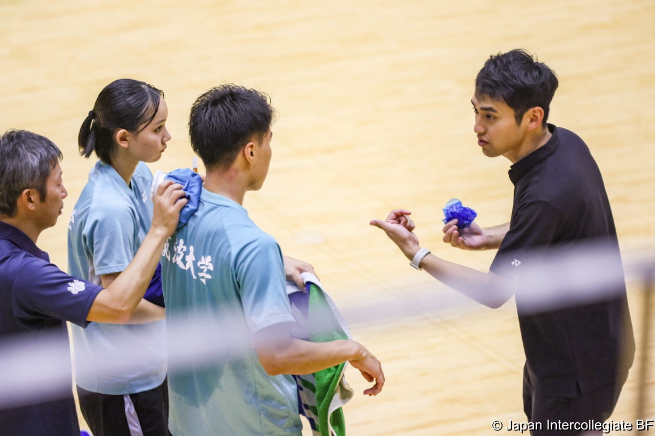 第75回全日本学生バドミントン選手権大会 (京都) 10月16日 プレー写真