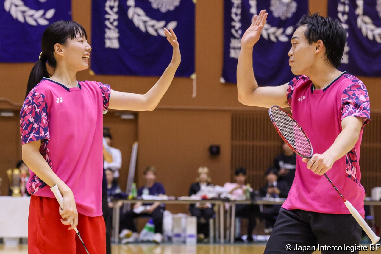 第75回全日本学生バドミントン選手権大会 (京都) 10月16日 プレー写真