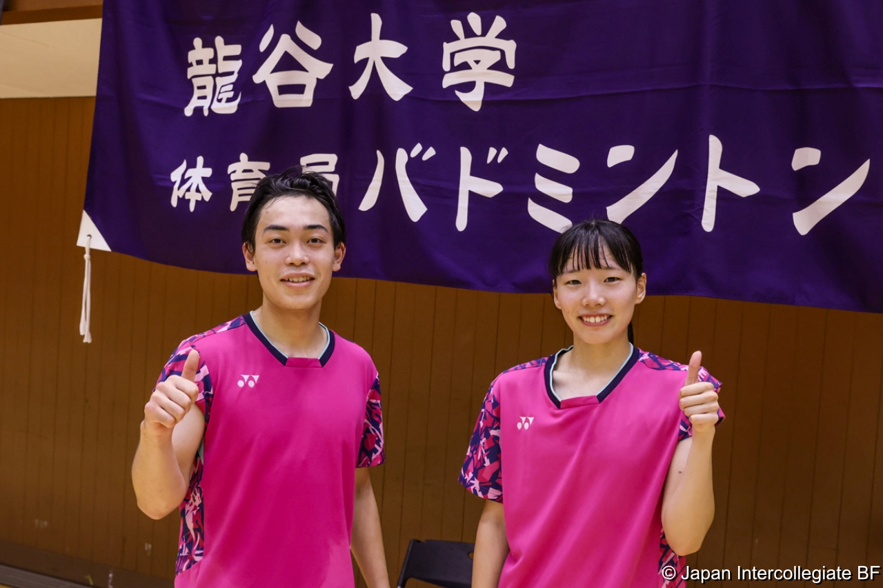 第75回全日本学生バドミントン選手権大会 (京都) 10月16日 プレー写真