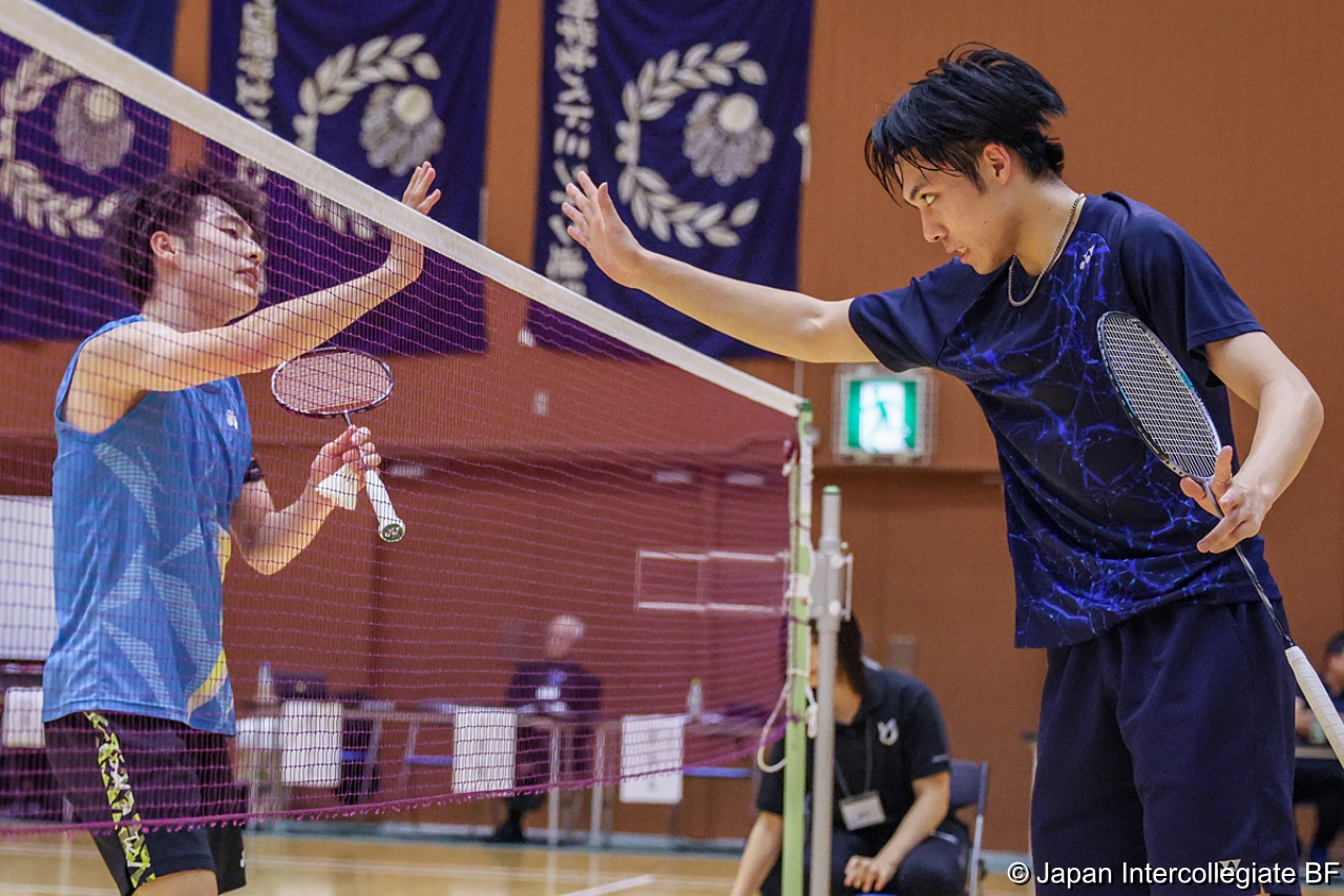 第75回全日本学生バドミントン選手権大会 (京都) 10月15日 プレー写真