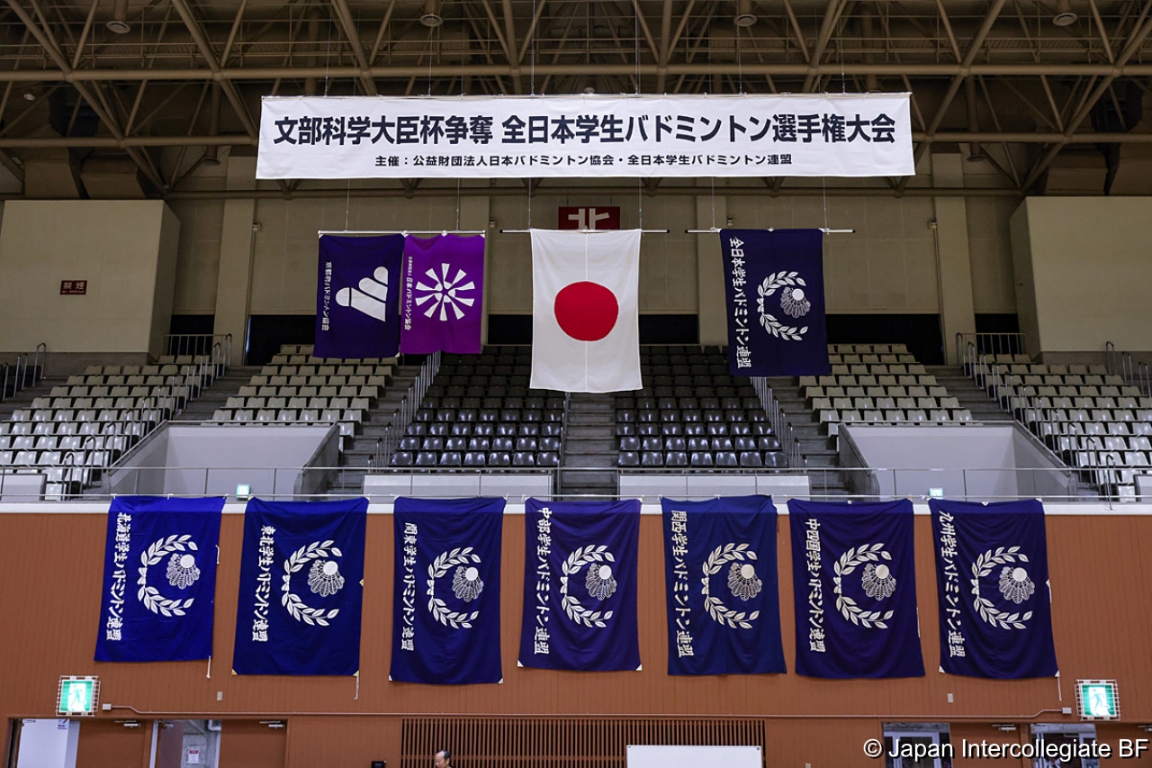 第75回全日本学生バドミントン選手権大会 (京都) 10月15日 プレー写真