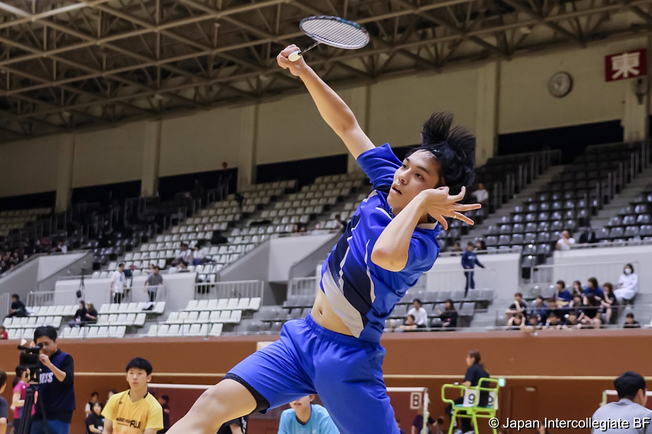 第75回全日本学生バドミントン選手権大会 (京都) 10月15日 プレー写真
