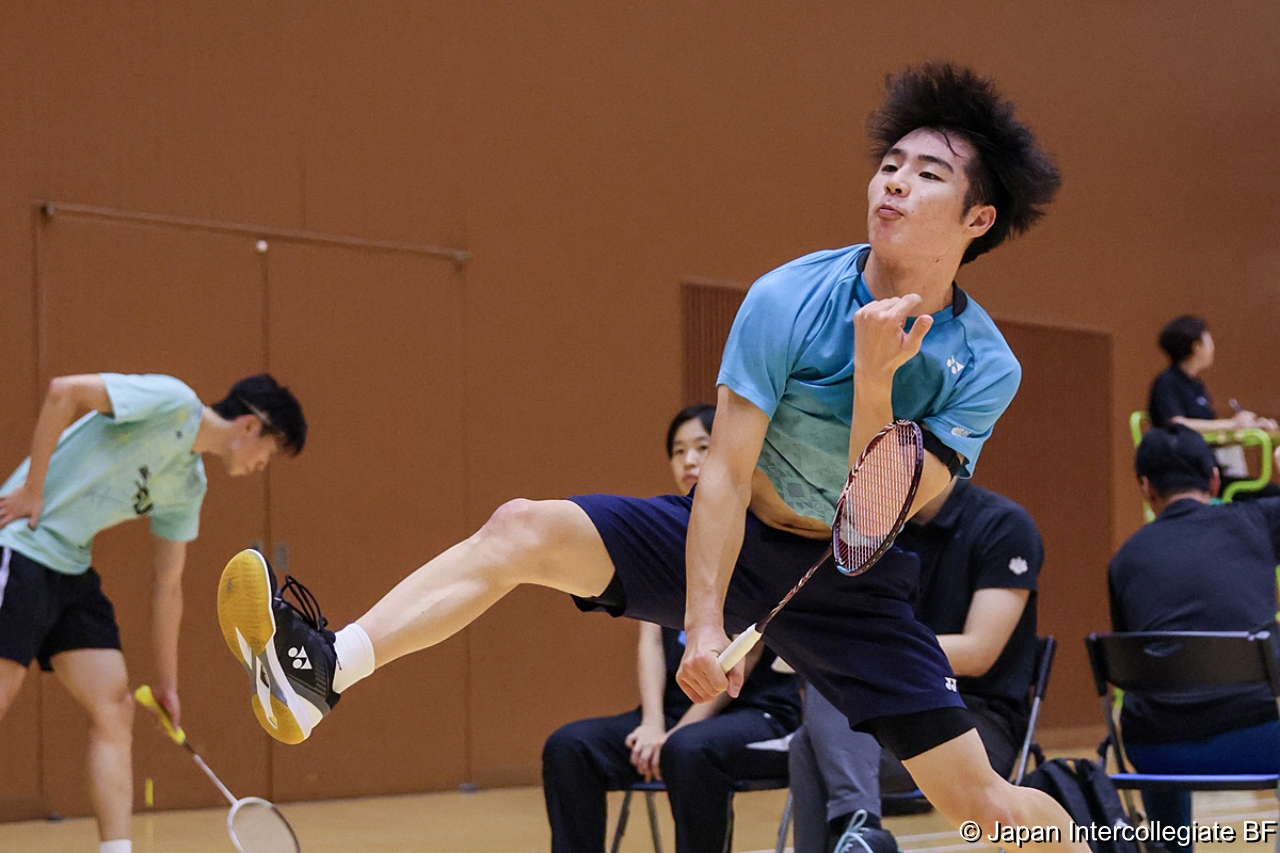 第75回全日本学生バドミントン選手権大会 (京都) 10月15日 プレー写真