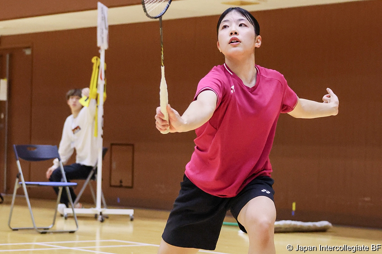 第75回全日本学生バドミントン選手権大会 (京都) 10月15日 プレー写真