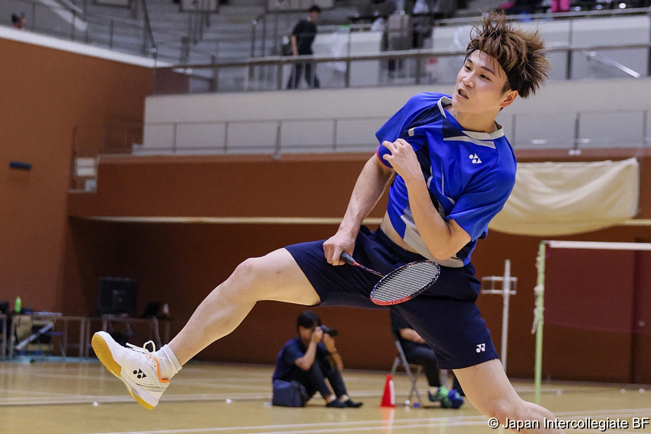 第75回全日本学生バドミントン選手権大会 (京都) 10月15日 プレー写真